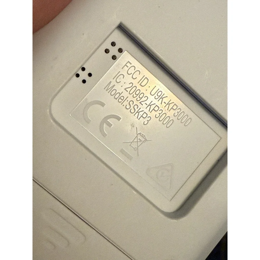 SimpliSafe Keypad White Wireless Touch-to-Wake Smash Safe SSKP3-W